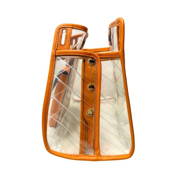 Fendi Peekaboo Defender PVC Clutch Bag Orange - Small - Picture 2 of 16